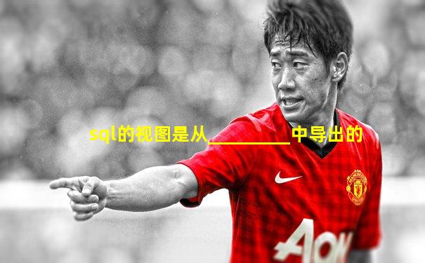 sql的视图是从_________中导出的