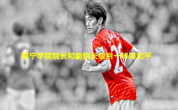 南宁学院院长和副院长级别一样吗知乎