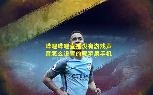 哔哩哔哩直播没有游戏声音怎么设置的呢苹果手机
