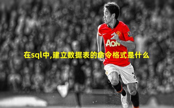 在sql中,建立数据表的命令格式是什么