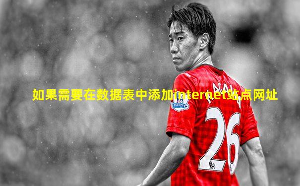 如果需要在数据表中添加internet站点网址