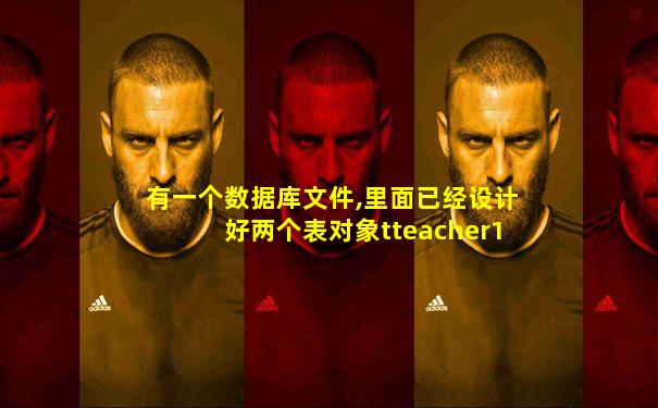 有一个数据库文件,里面已经设计好两个表对象tteacher1